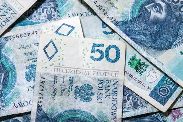 istock Polish money background 1157442328