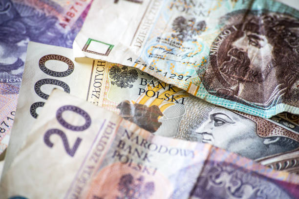istock Polish money background 1157442447
