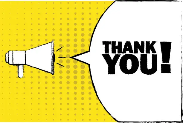 Vector illustration of THANK YOU VECTOR