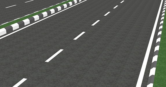 Road Asphalt Background 3D Rendering