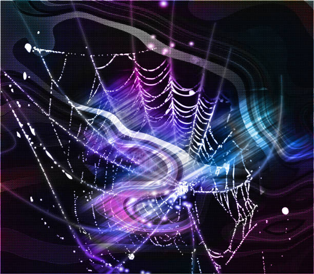 Spiderweb Black Background Illustrations, Royalty-Free Vector Graphics