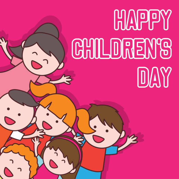Happy Childrens Day Celebration Vector Illustration Stock Illustration -  Download Image Now - iStock