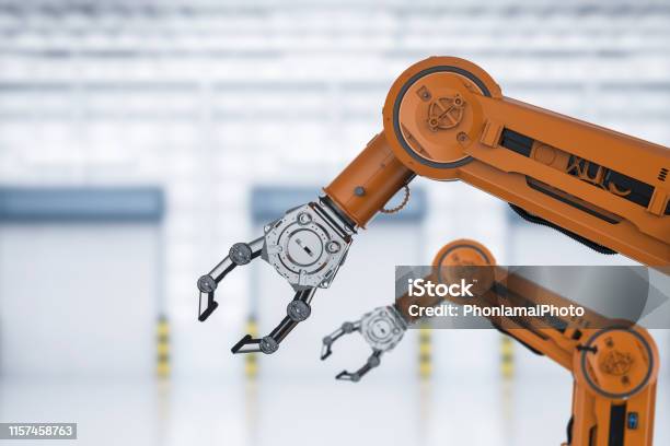 Automatisierungsfabrikkonzept Stockfoto und mehr Bilder von Automatisiert - Automatisiert, Roboter, Fabrik