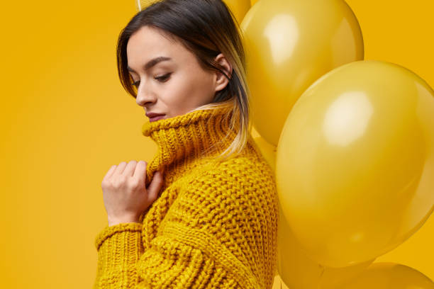 istock Sensual female with balloons 1157459045
