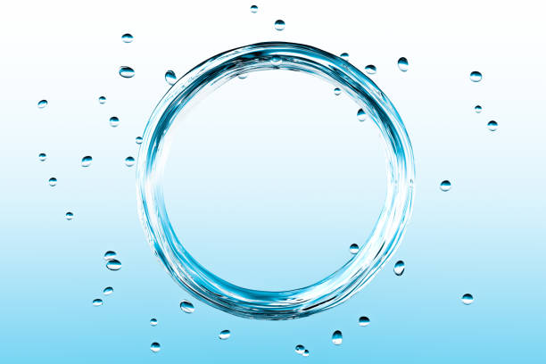 istock 3d rendering of shape of water circle 1157463263