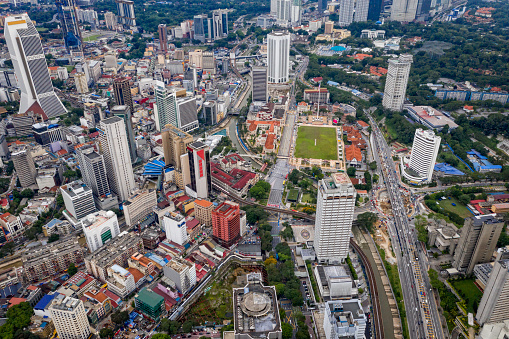 Aerial view of the Kuala Lumpur.