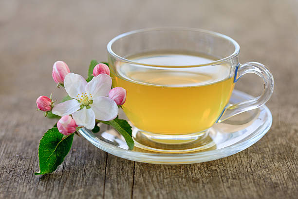 istock Green tea in glass cup 115746554