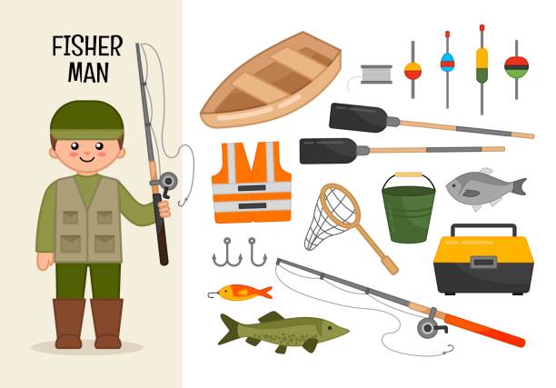 480+ Fisherman And Tackle Box Stock Illustrations, Royalty-Free Vector  Graphics & Clip Art - iStock