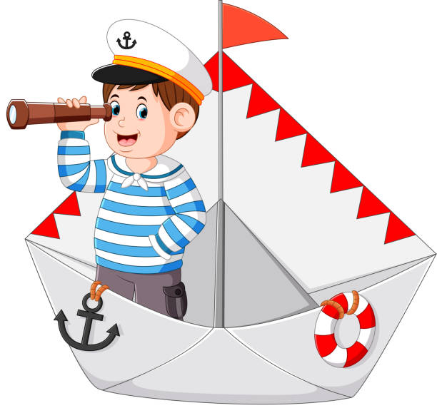 istock the sailor is holding the binoculars in the ship paper 1157472683