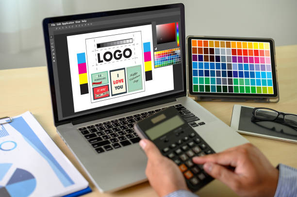 istock Creative Designer Graphic at work. , Illustrator Graphic designer working digital tablet and computer Color swatch samples 1157475465