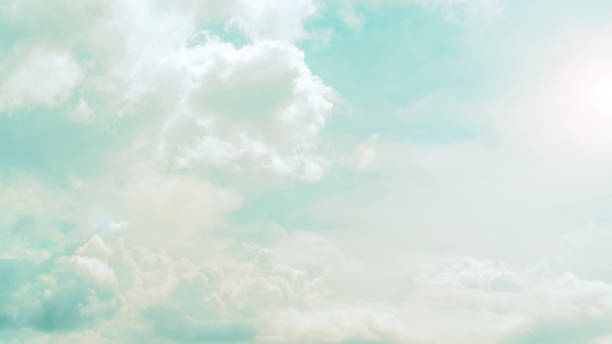 istock Blue sky and white clouds abstract background. Copy space nature and environment concept. 1157477074