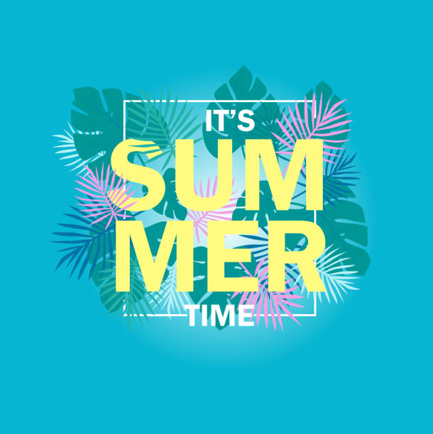 It's Summer time background.vector illustration vector art illustration