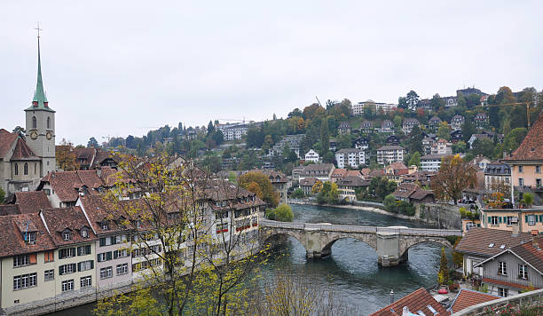 bern - berne berne canton aare river switzerland стоковые фото и изображения