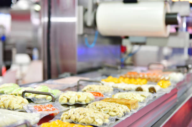 istock Automatic Bean food production line on conveyor belt 1157485679