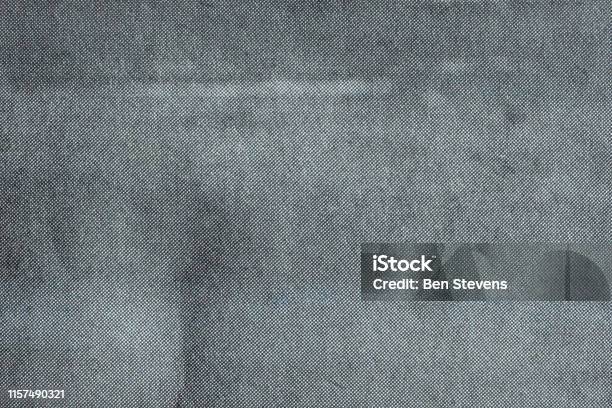 Macro Of Grey Halftone Dots On Newsprint Stock Photo - Download Image Now - Textured, Newspaper, Half Tone