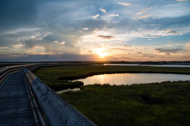 istock Sunset in Surf City NC 1157496334