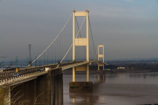 istock Original Severn Crossing Suspension Bridge, landscape 1157504411