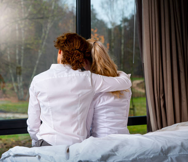 istock Family Consolation in bedroom 1157509325