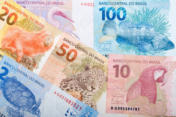 istock Brazilian Reals a background 1157510611