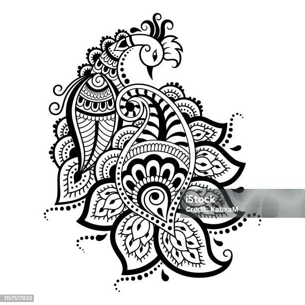 Mehndi Flower Pattern With Peacock For Henna Drawing And Tattoo Decoration In Ethnic Oriental Indian Style Doodle Ornament Outline Hand Draw Vector Illustration Stock Illustration - Download Image Now - iStock Mehndi Flower Pattern With Peacock For Henna Drawing And Tattoo Decoration In Ethnic Oriental Indian Style Doodle Ornament Outline Hand Draw Vector Illustration Stock Illustration - Download Image Now - iStock