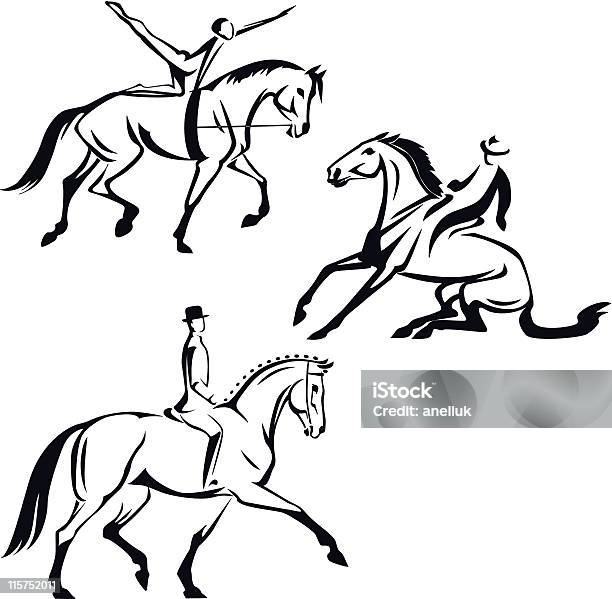 Equisports Stock Illustration - Download Image Now - Horse, Cowboy, Graph