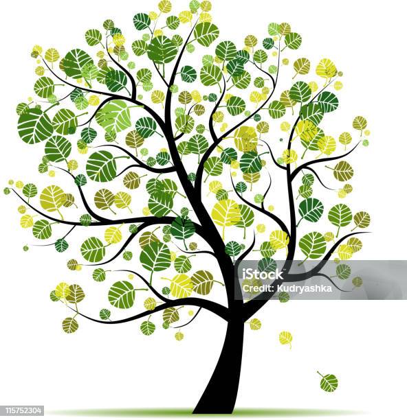 Art Tree For Your Design Stock Illustration - Download Image Now - Flower, Abstract, Art