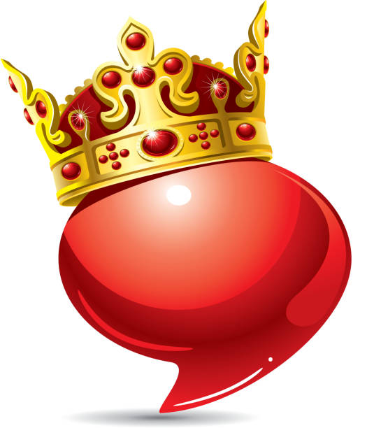 ilustrações de stock, clip art, desenhos animados e ícones de royal discurso - king nobility talking jewel