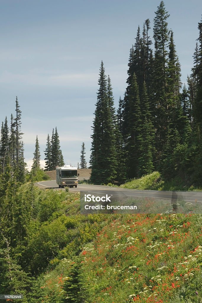 Motor Home  Camping Stock Photo