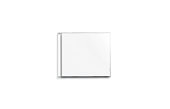Blank white cd case closed mock up, top view, isolated