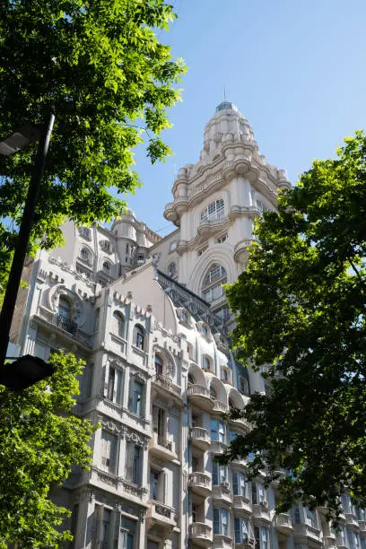 Palacio Barolo is a famous office building located at Avenida de Mayo, Buenos Aires, Argentina. Design of architect Mario Palanti in accordance with the cosmology of Dante Alighieri's Divine Comedy