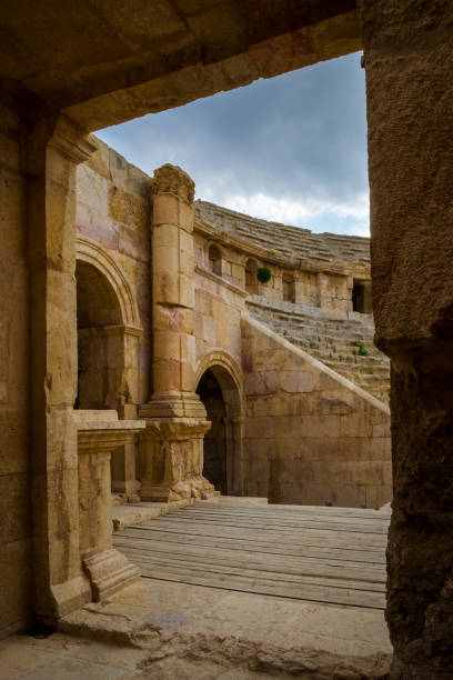 istock Gate to Roman amphitheater in Jerash 1157546037