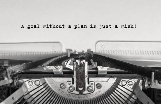 istock A goal without a plan is just a wish! close up, typed words 1157547435