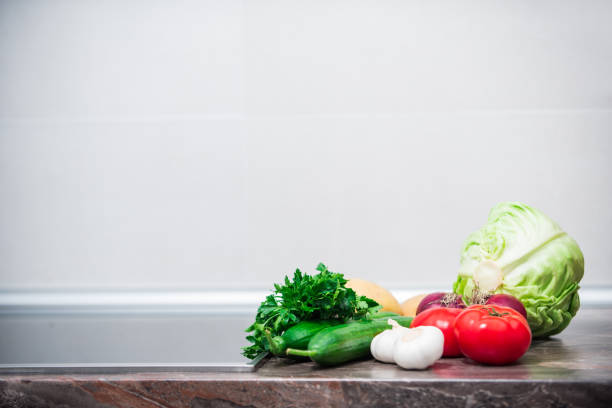 Tomatos cucumbers parsley squash onions potatos cabbage