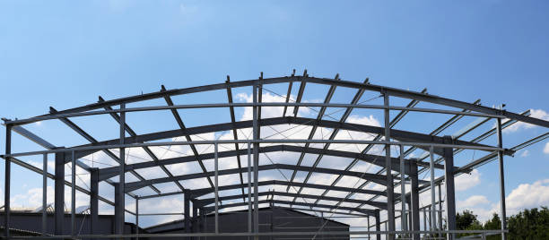 istock Commercial building, trade hall under construction 1157551426