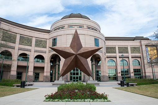 Austin, USA - March 17, 2019. Bullock Texas State History Museum on Congress Avenue in Austin, Texas, USA