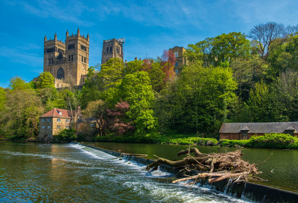 istock Durham Cathedral and River Wear in Spring in Durham, England 1157559711