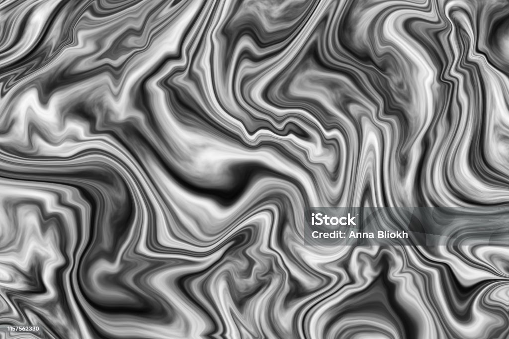 Marble Black And White Wave Background Storm Sea Water Abstract Silver Gray  Gradient Ombre Swirl Pattern Marbled Ebru Texture Stock Photo - Download  Image Now - iStock