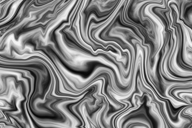 marmur czarny i biały fala tło burza morze woda abstrakcyjna srebrny szary gradient ombre wir wzór marbled ebru tekstura - oil slick obrazy zdjęcia i obrazy z banku zdjęć