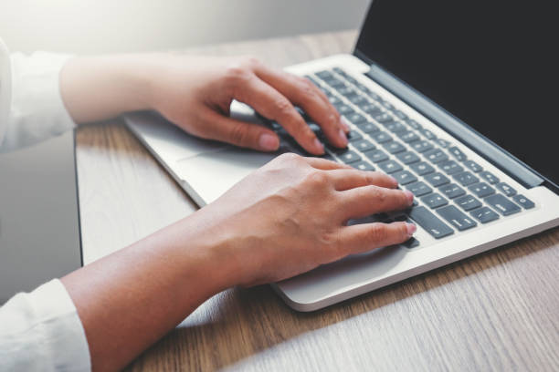 istock Businesss Woman using laptop in the office. 1157562486