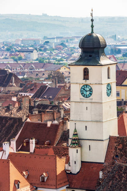 istock Sibiu, Romania, Transylvania elevated cityscape 1157564464