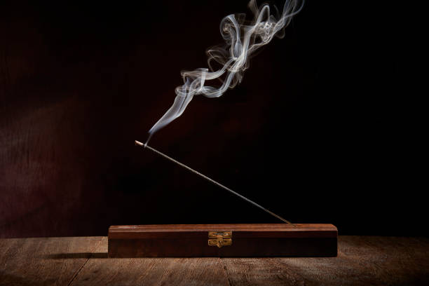 Incense Stick lit Incense Stick lit. Aromatherapy incense photos stock pictures, royalty-free photos & images