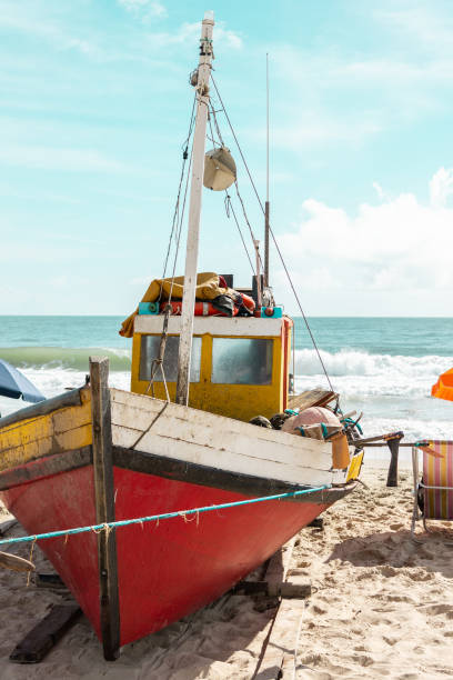 istock Fishing boat at the beach 1157569167