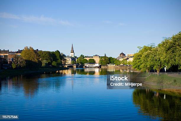 A Stunning View Of Karlstad In The Late Afternoon Stock Photo - Download Image Now - Karlstad, Sweden, Town