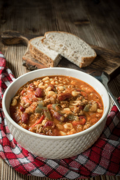 istock Mexican chili with meat. 1157577130