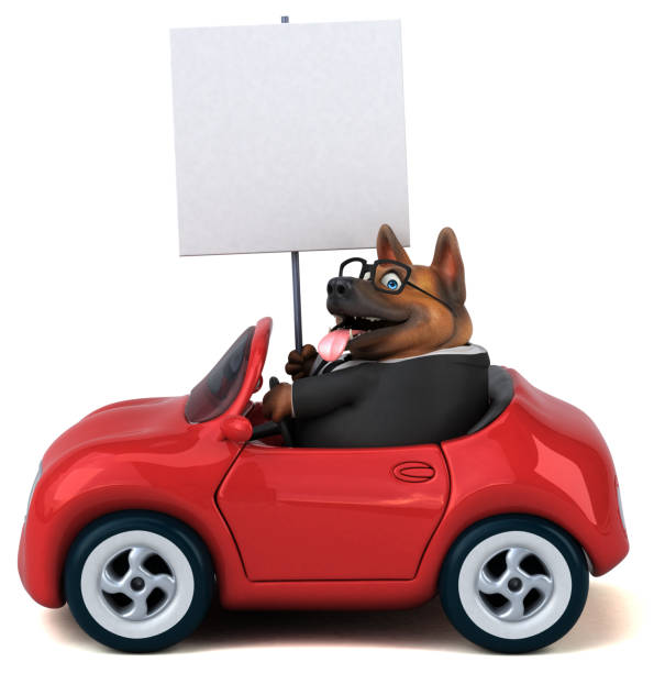 istock German shepherd dog - 3D Illustration 1157584011