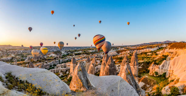 istock Balloons over Goreme in Cappadocia 1157584147