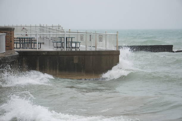 istock Summer storm whips up waves on Lake Michigan 1157587933