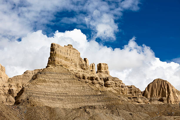 ruines d'un monastère détruite à l'ouest du tibet - 6729 photos et images de collection