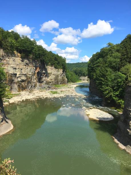 istock Gorge at Letchworth State Park on Sunny Day (with some clouds) 1157592553