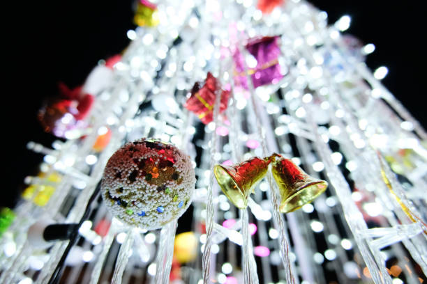 istock Lovely decorations on Christmas trees 1157594014